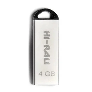 USB флеш накопичувач Hi-Rali 4GB Fit Series Silver USB 2.0 (HI-4GBFITSL) зображення 1