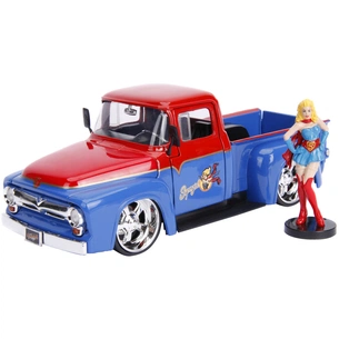 Машина Jada металева Комікси DC Супердівчина Форд F-100 1956 з фігуркою 1:24 (253255008) зображення 1