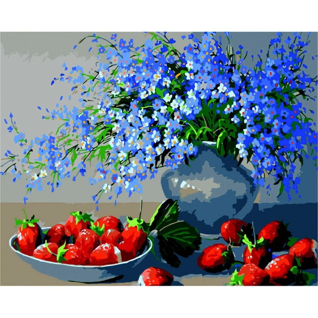 Картина по номерам ZiBi Полуниця 40*50 см ART Line (ZB.64124) - зображення 1
