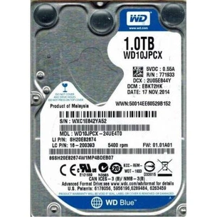 Жорсткий диск для ноутбука 2.5" 1TB WD (WD10JPCX) зображення 1