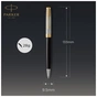 Ручка кулькова Parker SONNET 17 Metal & Black Lacquer GT BP (68 132) - уменьшенное изображение 3
