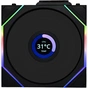 Кулер для корпуса Lian Li UNI Fan TL WIRELESS LCD 120-3, Black (G99.12TLLCD1W3B.00) - уменьшенное изображение 8