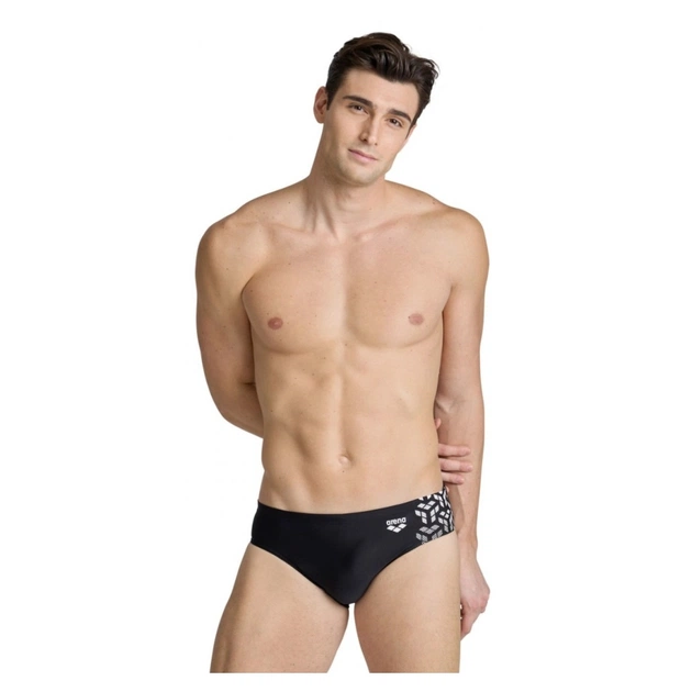 Плавки Arena Kikko V Swim Briefs 006750-510 чорний, білий 80 (3468337062479) - изображение 1