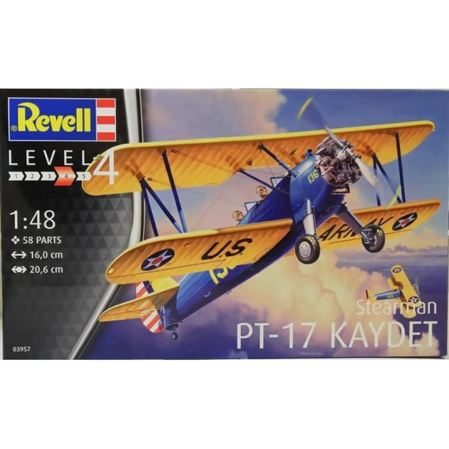 Збірна модель Revell Тренувальний літак Stearman P-17 Kayde 1:48 (3957) - зображення 1