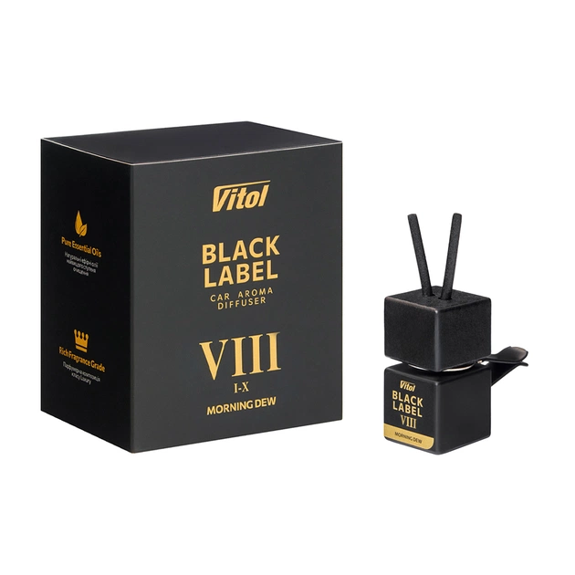 Ароматизатор для автомобиля Vitol Osvizhuvach povitrya VITOL Black Label Morning Dew VIII 8ml V230408 (V230408) - изображение 1