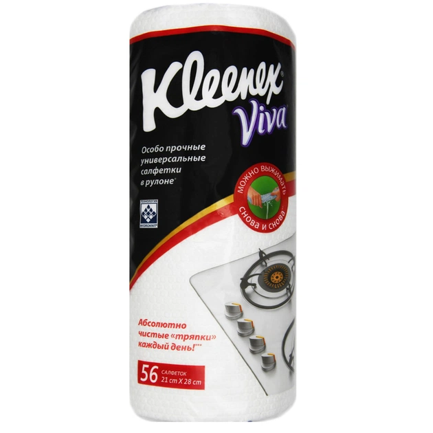 Серветки для прибирання Kleenex Viva 56 шт. (5029053542713) - изображение 1
