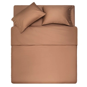Пододеяльник Ardesto Mix&Match 100% хлопок, сатин коричневый 160х220 см (ART1622DVH) изображение 1