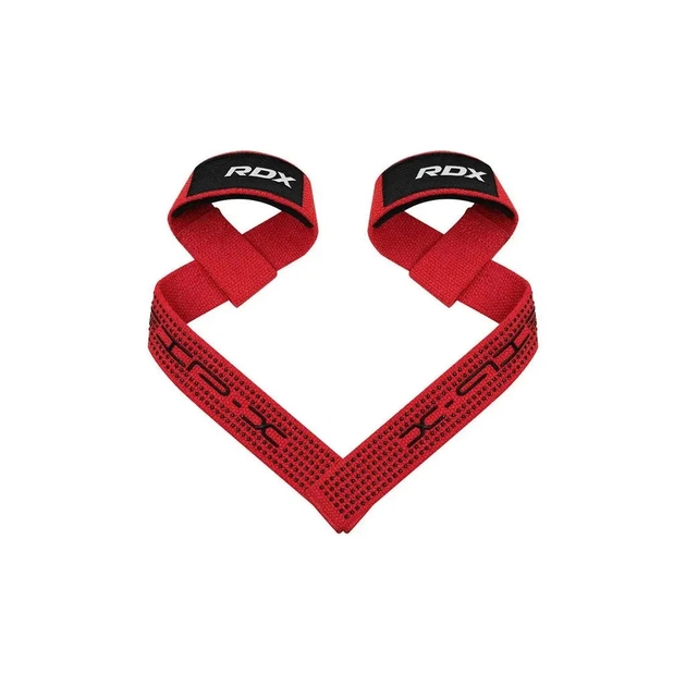 Кистьові лямки RDX S4 Gym Cotton Gel Straps Red Plus (WAC-S4R+) - picture 3