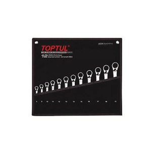 Ключ Toptul тріскачковий реверсивний 8-19мм у чохлі (GPAQ1203) зображення 1