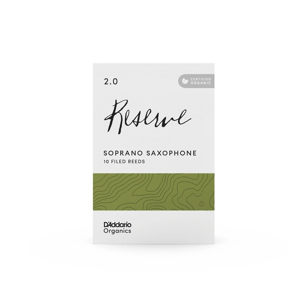 Тростина для саксофона D'Addario Organic Reserve - Soprano Sax #2.0 - 10 Pack (ODIR1020) - зображення 3