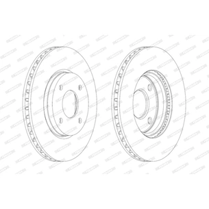 Гальмівний диск FERODO DDF1940 зображення 1