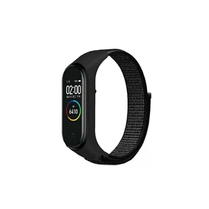 Ремінець до фітнес браслета BeCover Nylon Style для Xiaomi Mi Smart Band 7 Black (707655) зображення 1
