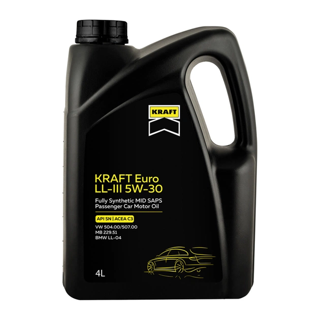 Моторна олива KRAFT Euro LL-III 5W-30, 4л (708433) - зображення 1
