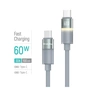 Дата кабель USB-C to USB-C 1.0m 3A 60W warm light gray ColorWay (CW-CBPDCC092-GR) - уменьшенное изображение 4
