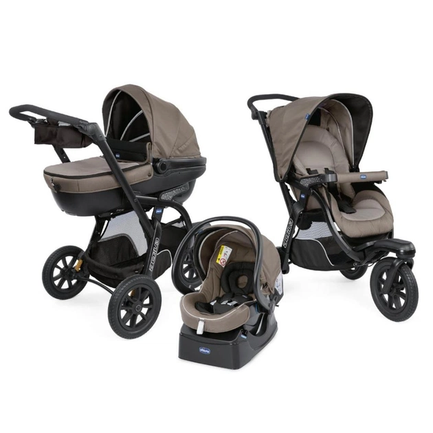 Коляска Chicco 3 в 1 Trio Active3 Top Коричнева (79270.34) - изображение 1