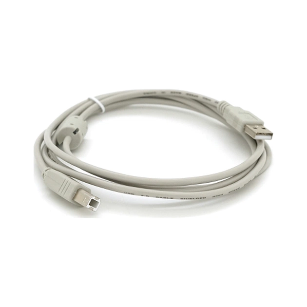 Кабель для принтера USB 2.0 AM/BM 1.8m ferrite white Voltronic (YT-AM/BM-1.8W) - изображение 1