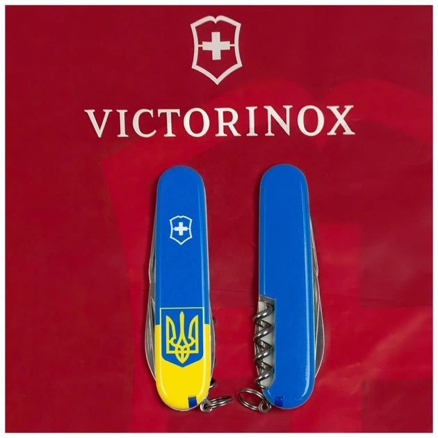 Ніж Victorinox Spartan Ukraine 91 мм Герб на прапорі вертикальний (1.3603.7_T3030p) - зображення 11