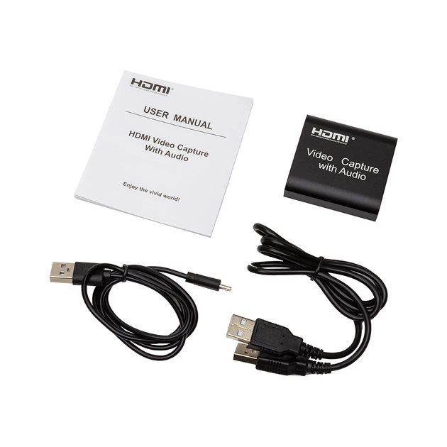 Пристрій захоплення відео PowerPlant HDVC4 HDMI Audio, 4k/30hz (CA914159) - picture 2