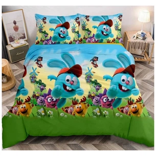 Постільна білизна MirSon Бязь Premium 17-0318 Smeshariki Євро (2200002359580) зображення 1