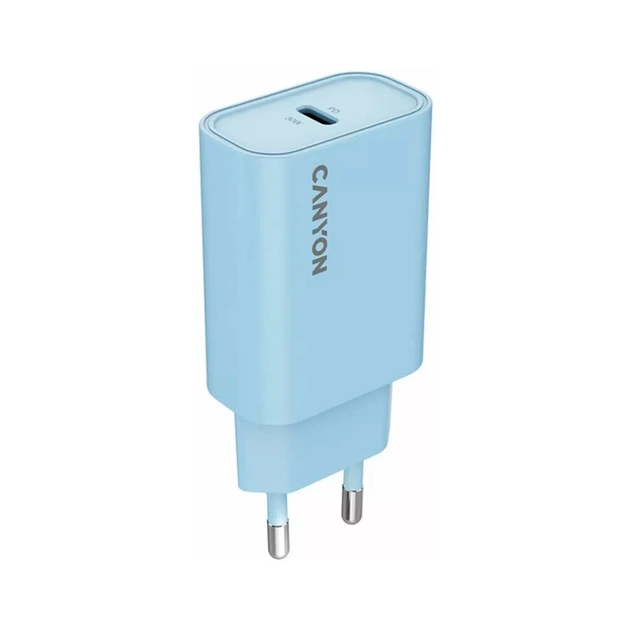 Зарядное устройство Canyon 30CL OnCharge USB-C PD30W Light Blue (CNE-CHA30CLLBL) - изображение 1