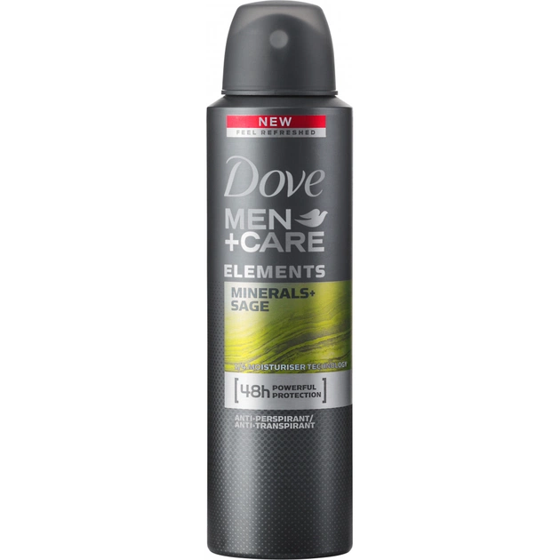 Антиперспірант Dove Men+Care Свіжість мінералів та шавлії 150 мл (8710908553820) - зображення 1