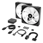 Кулер до корпусу Corsair iCUE Link QX140 RGB PWM PC Fans Starter Kit with iCUE LINK System Hub (CO-9051004-WW) - зменшене зображення 8