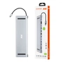 Концентратор 2E USB-C 10-in-1 3xUSB + 2xUSB-C + 2xHDMI + VGA + 3.5mm + microSD/SD + 1xRJ45 0.15m gray (2E-W2703) - зменшене зображення 8