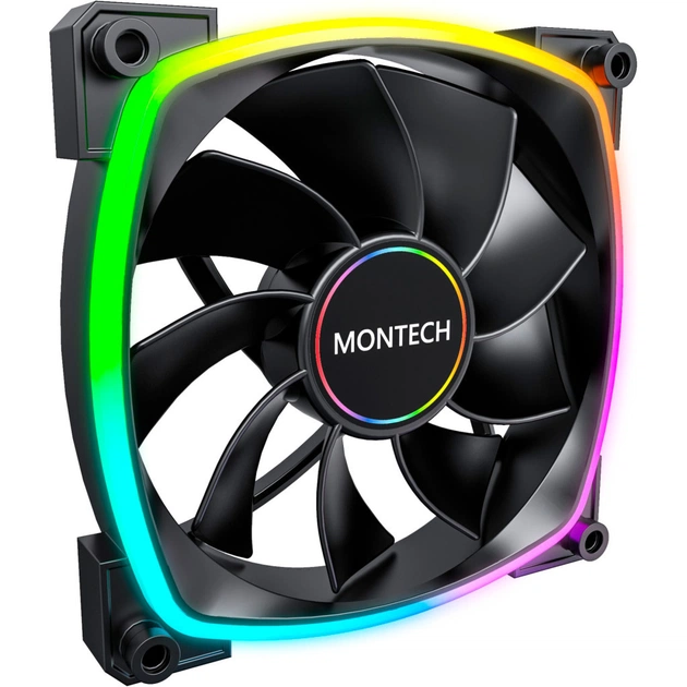 Кулер до корпусу MONTECH RX120 PWM BLACK - зображення 1