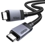 Дата кабель USB-C to USB-C 2.0m 240W 10Gbps braided black Ugreen (95619) - уменьшенное изображение 2