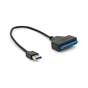 Перехідник USB 3.0 AM to SATA 0.1m for HDD/SSD black Voltronic (YT-C3.0-SATA/0.1) - зменшене зображення 2