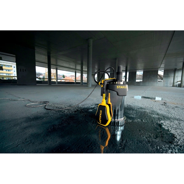 Дренажный насос Stanley 0.75 кВт, для чистой воды, 11000 л/ч, н (SXUP750XCE) - изображение 3