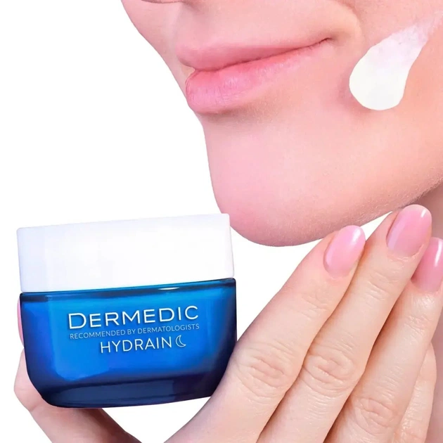 Крем для обличчя Dermedic Hydrain 3 Hialuro Відновлювальний Нічний 50 мл (5901643176242) - picture 3