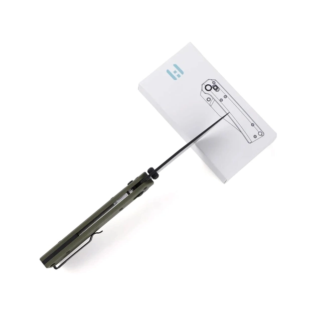 Ніж Hightron Pathwright, 14C28N, G10, зелений, чорний клинок (HK03GRN) - picture 8