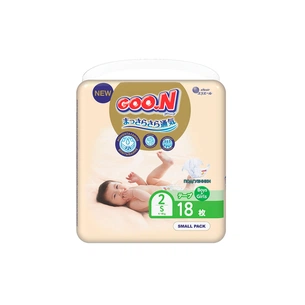 Підгузки GOO.N Premium Soft 4-8 кг розмір S на липучках 18 шт (863221) зображення 1