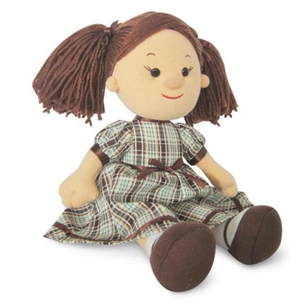 М'яка іграшка Lava Лялька Каріна в клітчатій сукні (муз., 24 см) (LF1145B) зображення 1