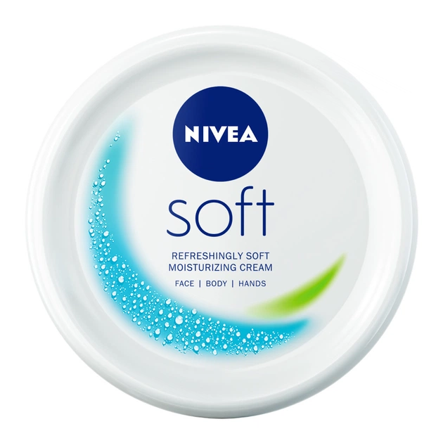 Крем для обличчя Nivea Soft Освіжаючий зволожувальний Для обличчя, рук та тіла 200 мл (4005900008411/5025970022574/4006000009568) - picture 1