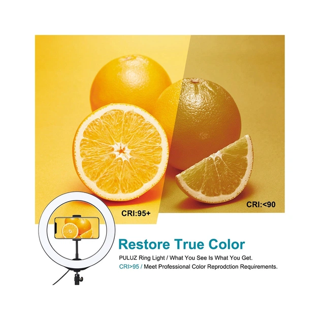 Набір блогера Puluz Ring USB LED lamp 10"+ tripod 1.1m (PKT3053B) - picture 3