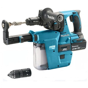 Перфоратор Makita SDS-PLUS LXT + БЗП патрон + пилозбірник (DHR243RTJ1) зображення 1
