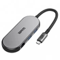 Концентратор Armorstandart USB-C to HDMI 4K, RJ45, PD, 2USB, SD, microSD Grey (ARM69365) - зменшене зображення 1
