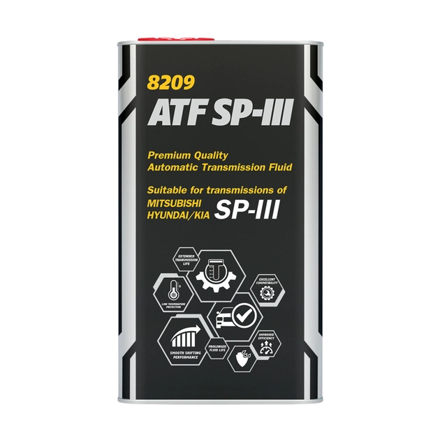 Трансмісійна олива Mannol O.E.M. 8209 for Korean cars ATF SP-III 4л Metall (MN8209-4ME) - изображение 1