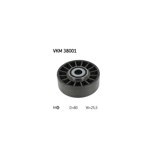 Ролик натягувача ременя SKF VKM 38001 - зображення 1