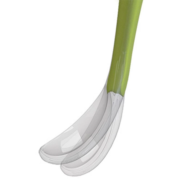 Набір дитячого посуду Chicco ложечка мягкая силиконовая 6+ мес (зеленая) (06828.51) - picture 3