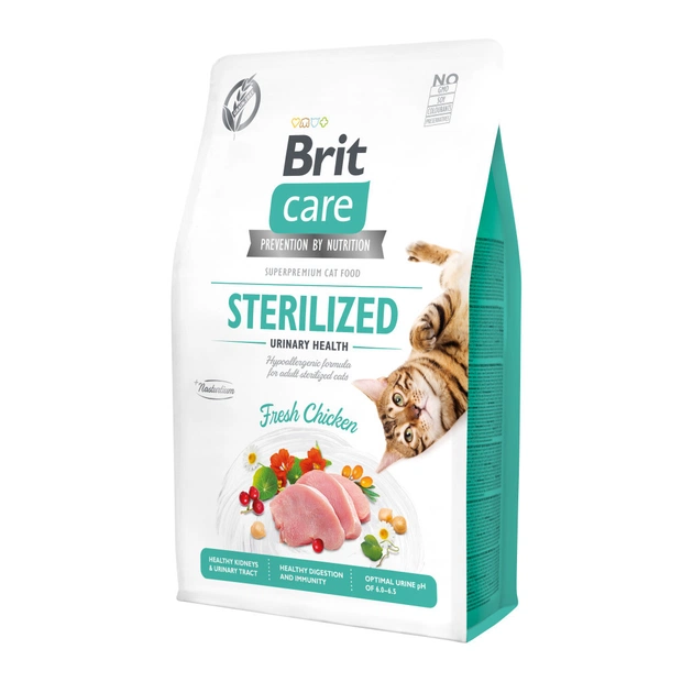 Сухий корм для кішок Brit Care Cat GF Sterilized Urinary Health 2 кг (8595602540730) - зображення 1