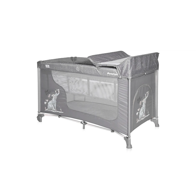 Дитячий манеж Bertoni/Lorelli MOONLIGHT 2L+ grey fun - зображення 1