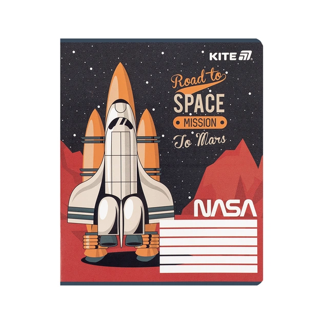 Зошит Kite NASA, 12 аркушів, клітинка (NS25-232) - picture 4