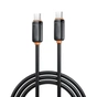 Дата кабель USB-C to USB-C 1.0m 27W black XO (XO-CB-300CC-BK) - уменьшенное изображение 1