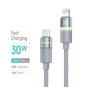 Дата кабель USB-C to Lightning 1.0m PD30W warm light gray ColorWay (CW-CBPDCL092-GR) - зменшене зображення 4