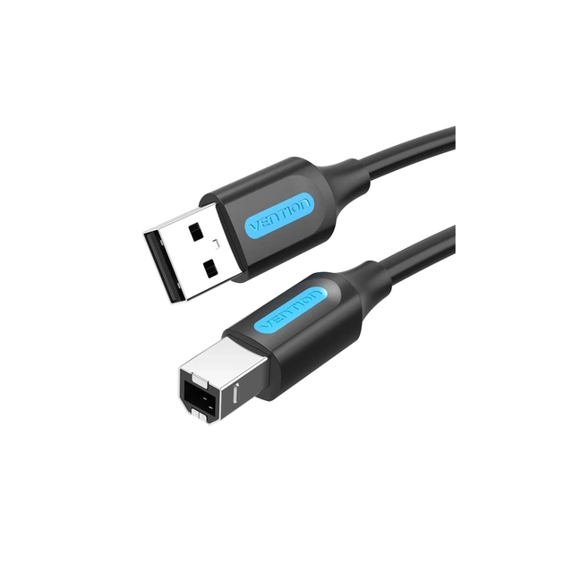 Кабель для принтера USB 2.0 AM/BM 10.0m ferrite black Vention (COQBL) - зображення 1