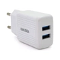 Зарядний пристрій KAKUSIGA 2xUSB 2.4A 12W white (KSC-368 DILANG) - зменшене зображення 1
