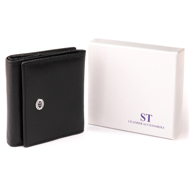 Гаманець ST Leather Чорний (19256) - зображення 8
